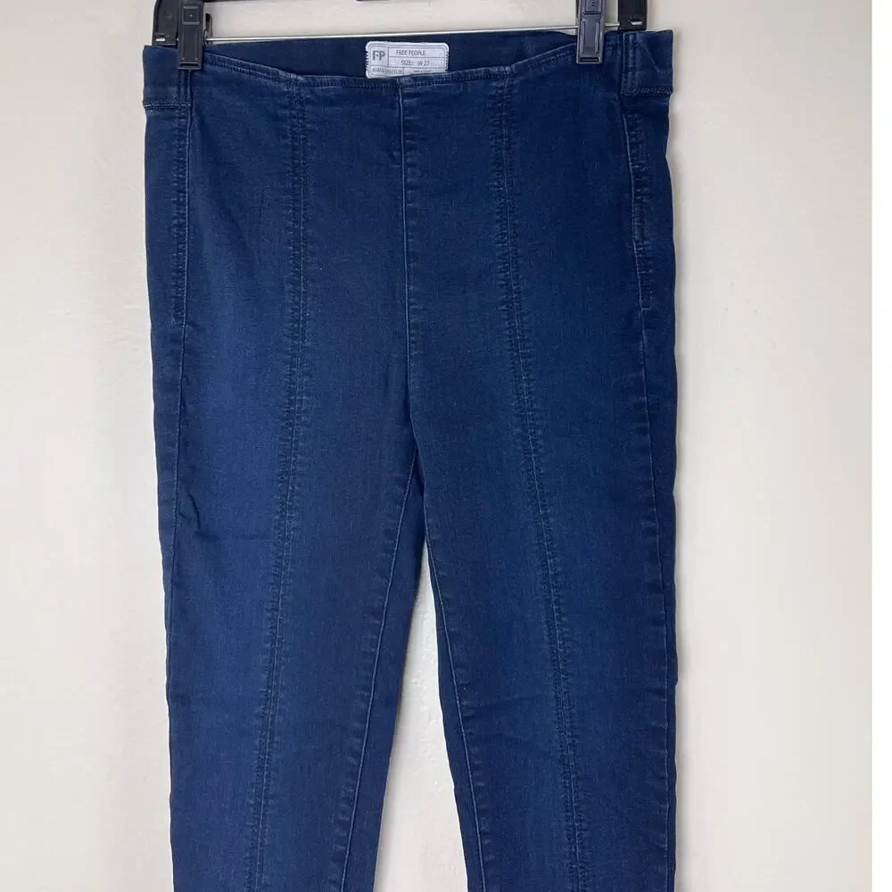 Free People Feel Alright Skinny Jeans Blue - W27